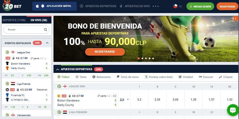 Sitio De Apuestas En Chile - 20Bet