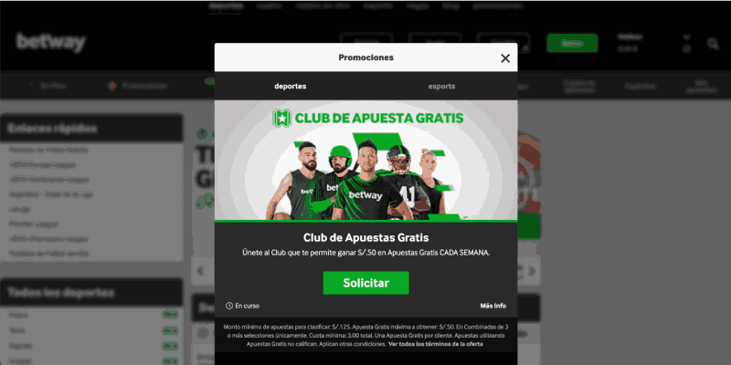 Betway pagina de promociones