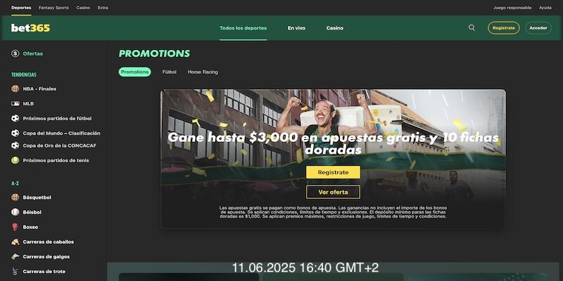 Nuevo sitio de apuestas #3 de Venezuela - Bet365