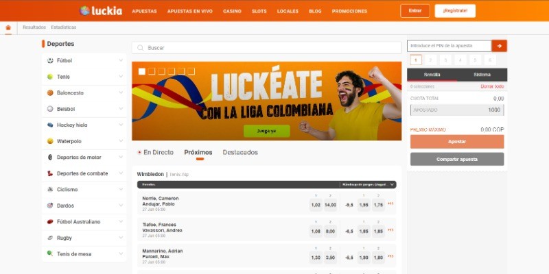 Luckia pagina deportiva