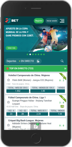 Aplicación de apuestas #1 para Mastercard – 22bet
