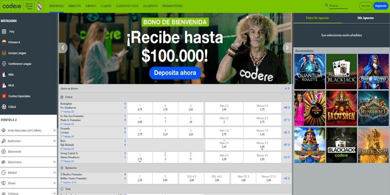 Casa de apuestas con Mastercard #1 – Codere