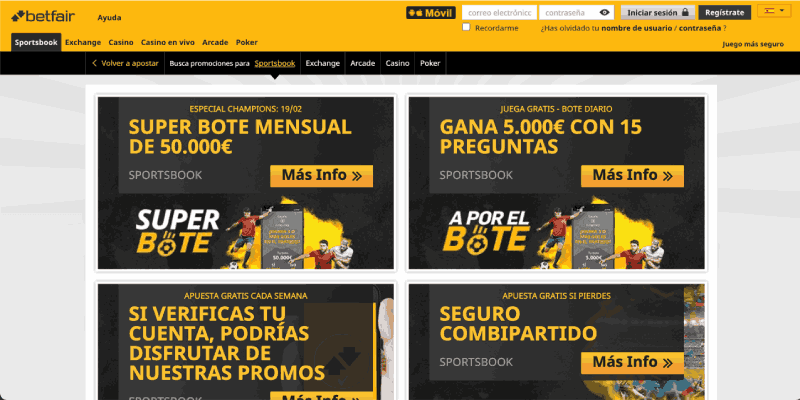 Betfair pagina de esportes