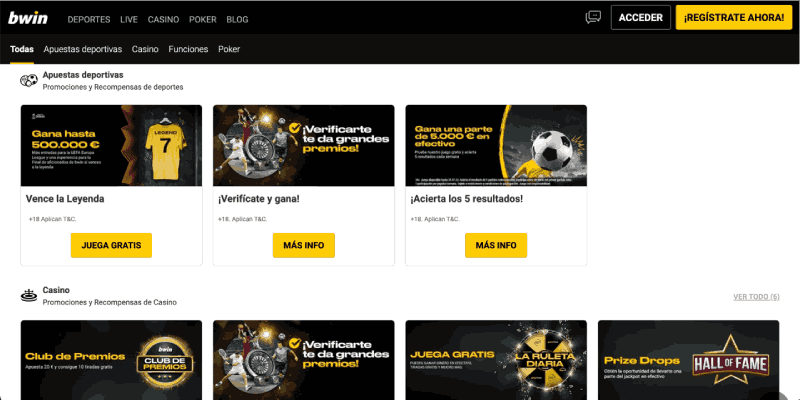 Bwin pagina de esportes