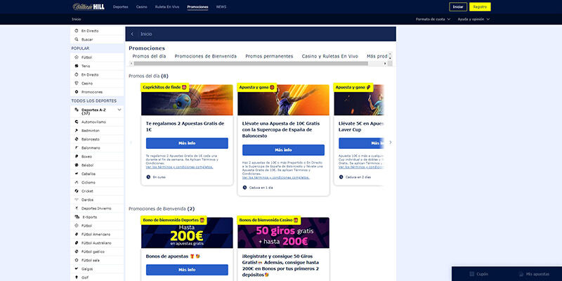 William Hill grande sitio de apuestas