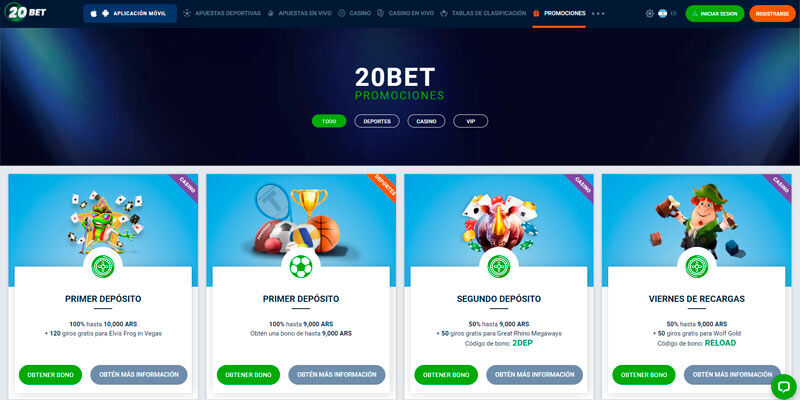 Website #1 en España – 20Bet