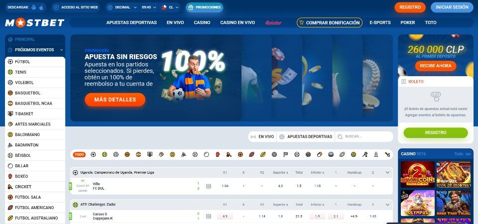 #1 Sitio De Apuestas En Chile - Mostbet