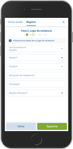 Captura de pantalla de la página de registro de 1xBet 2
