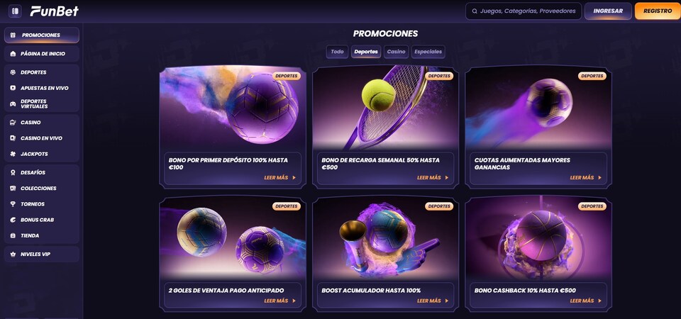 Imagen para deportes de Funbet