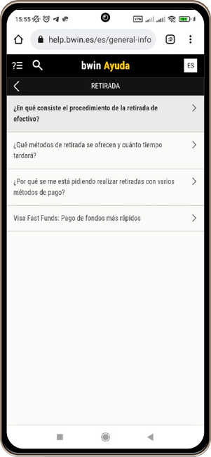 Bwin Métodos de retiro