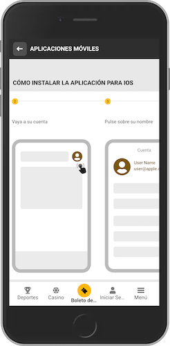 Captura de pantalla de cómo instalar la aplicación Melbet para iOs paso a paso