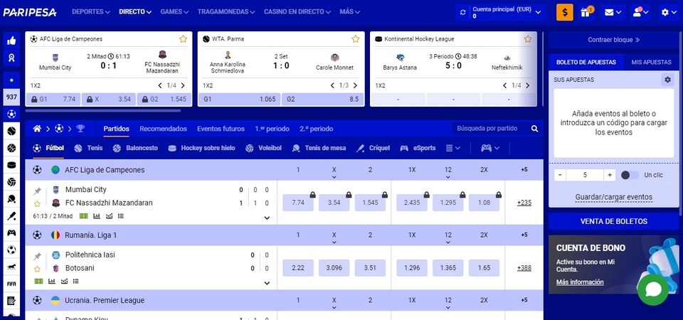 Mercados de Apuestas en Paripesa Apuestas